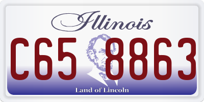 IL license plate C658863