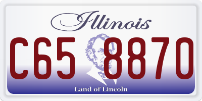 IL license plate C658870