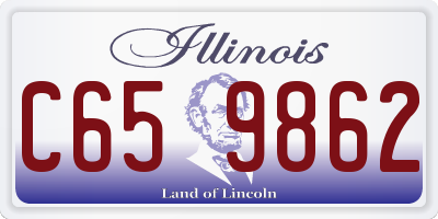 IL license plate C659862