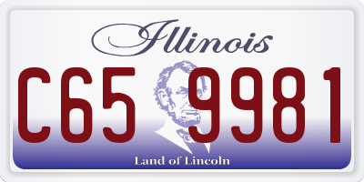 IL license plate C659981