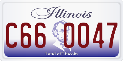 IL license plate C660047