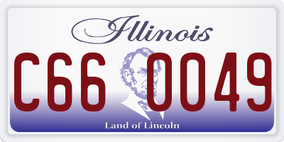IL license plate C660049