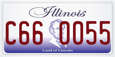 IL license plate C660055