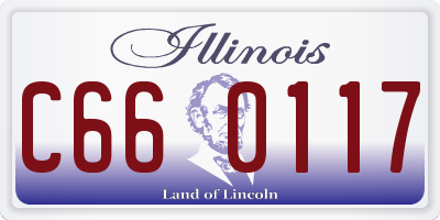 IL license plate C660117