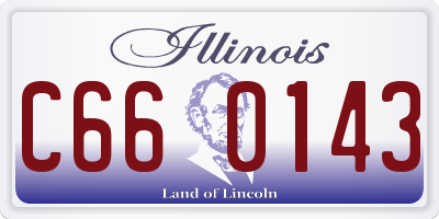IL license plate C660143
