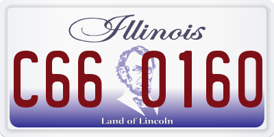 IL license plate C660160
