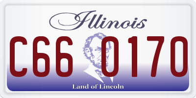 IL license plate C660170