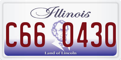 IL license plate C660430