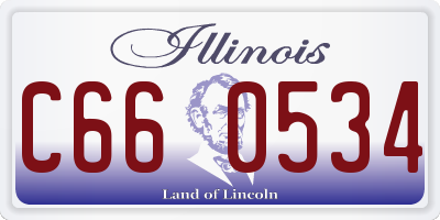IL license plate C660534