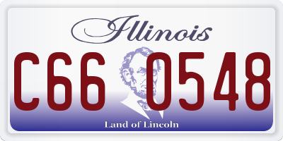 IL license plate C660548
