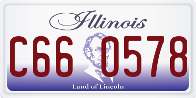 IL license plate C660578