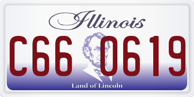 IL license plate C660619