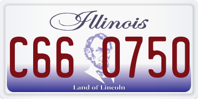 IL license plate C660750