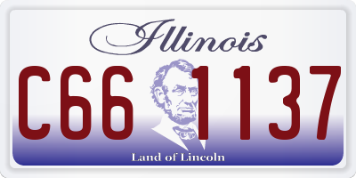 IL license plate C661137