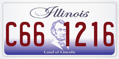 IL license plate C661216