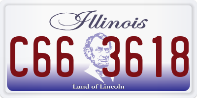 IL license plate C663618