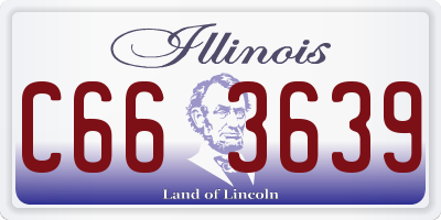 IL license plate C663639