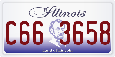 IL license plate C663658