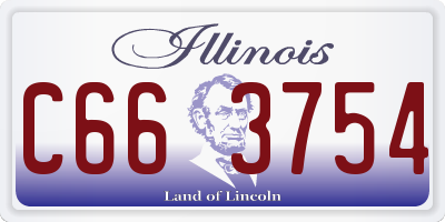 IL license plate C663754