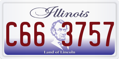 IL license plate C663757