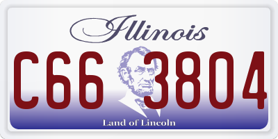 IL license plate C663804