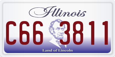IL license plate C663811