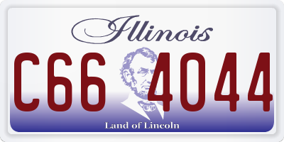 IL license plate C664044