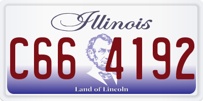 IL license plate C664192