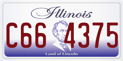 IL license plate C664375
