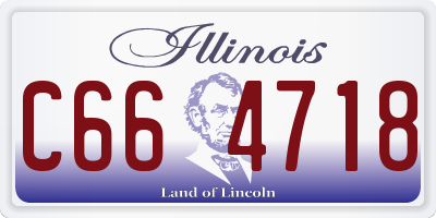 IL license plate C664718
