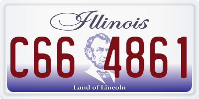 IL license plate C664861