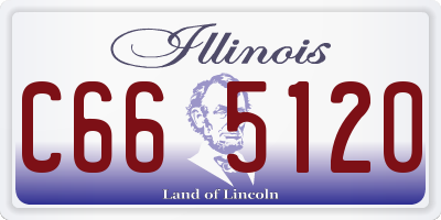 IL license plate C665120