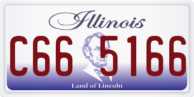 IL license plate C665166