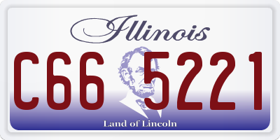 IL license plate C665221