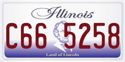 IL license plate C665258