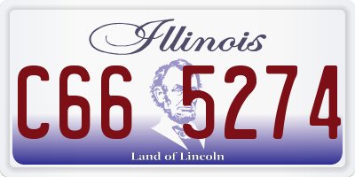 IL license plate C665274