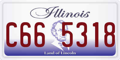 IL license plate C665318
