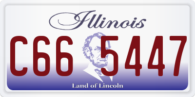 IL license plate C665447