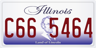 IL license plate C665464