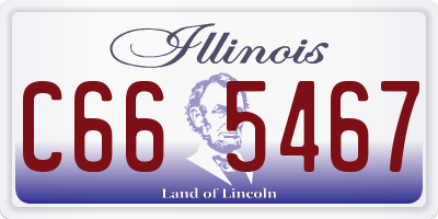 IL license plate C665467