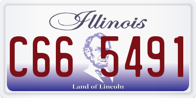 IL license plate C665491