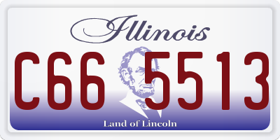IL license plate C665513