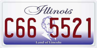 IL license plate C665521