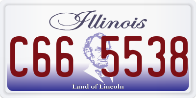 IL license plate C665538