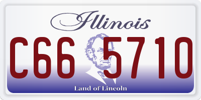 IL license plate C665710