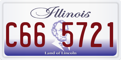 IL license plate C665721