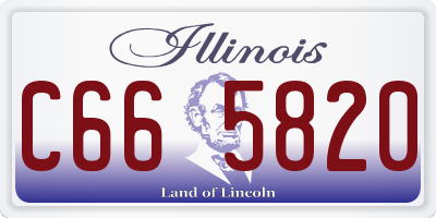 IL license plate C665820