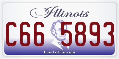 IL license plate C665893