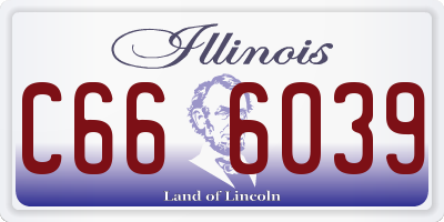 IL license plate C666039