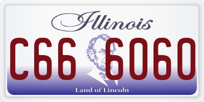IL license plate C666060